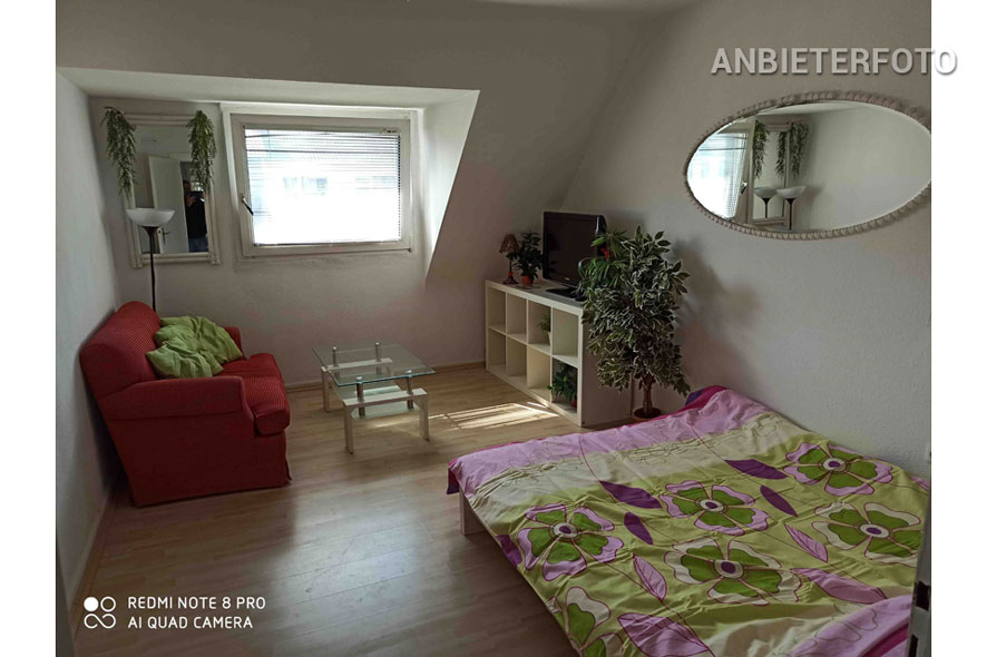 Furnished 1-room apartment in Düsseldorf-Friedrichstadt in a central location