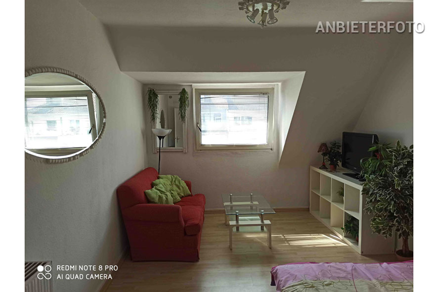 Furnished 1-room apartment in Düsseldorf-Friedrichstadt in a central location