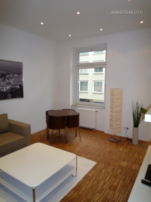 Modern furnished apartment with old building flair in Dusseldorf-Unterbilk directly at the media harbour