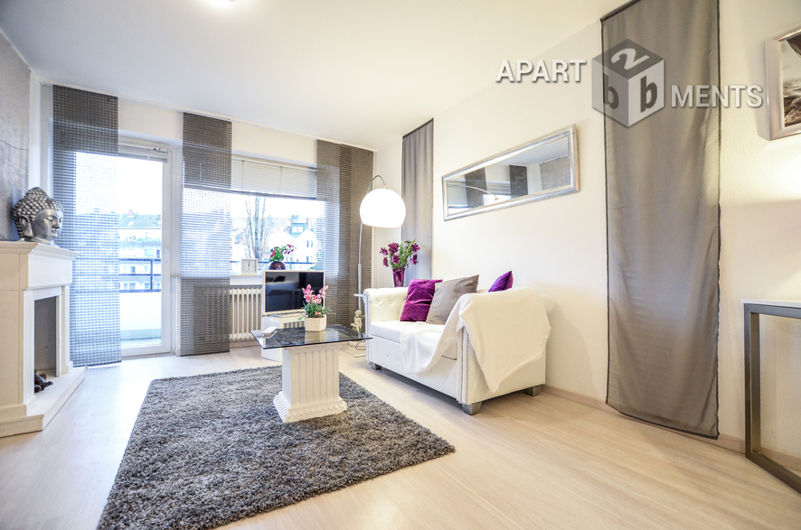 Modern möblierte und zentral gelegene Wohnung in Düsseldorf-Bilk