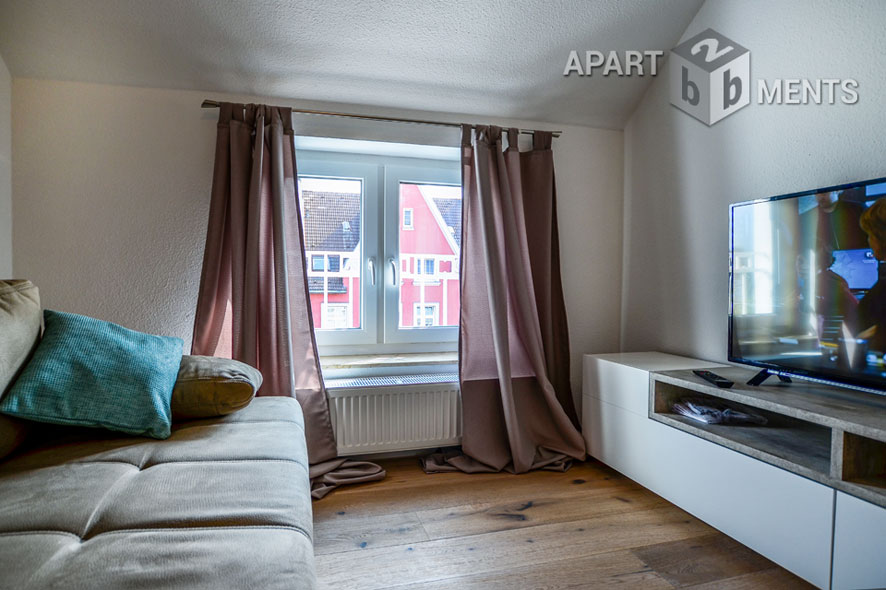 Modern möblierte Wohnung mit Balkon in zentraler Lage von Düsseldorf-Bilk