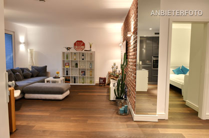 Gestylt möbliertes und loftähnliches Apartment zentral in Düsseldorf-Unterbilk