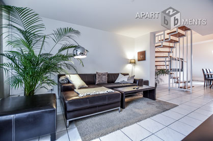 Furnished and light-flooded maisonette in the south of Hilden