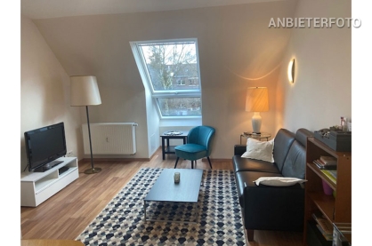 Möbliertes und helles Dachgeschossapartment in Düsseldorf-Düsseltal