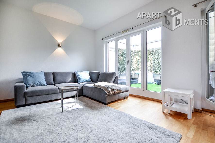 Möblierte Wohnung mit Dachterrasse in Düsseldorf-Pempelfort