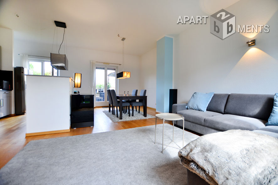 Möblierte Wohnung mit Dachterrasse in Düsseldorf-Pempelfort