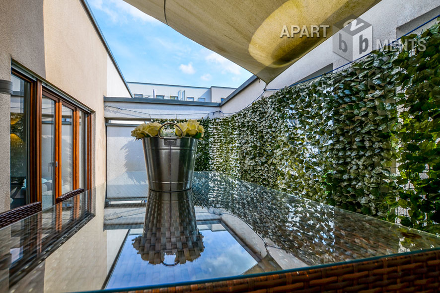 Möblierte Wohnung mit Dachterrasse in Düsseldorf-Pempelfort