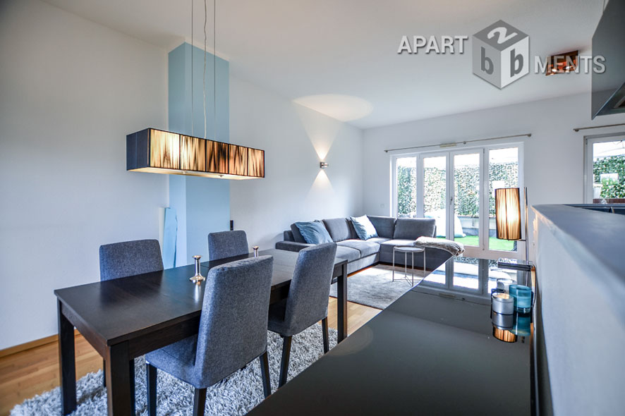 Möblierte Wohnung mit Dachterrasse in Düsseldorf-Pempelfort