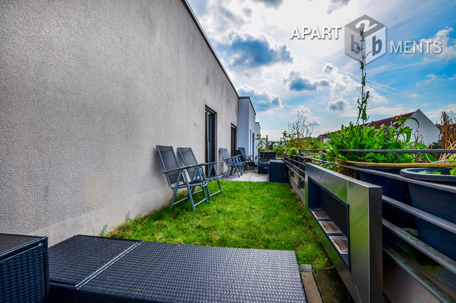 Möblierte Wohnung mit Dachterrasse in Düsseldorf-Pempelfort