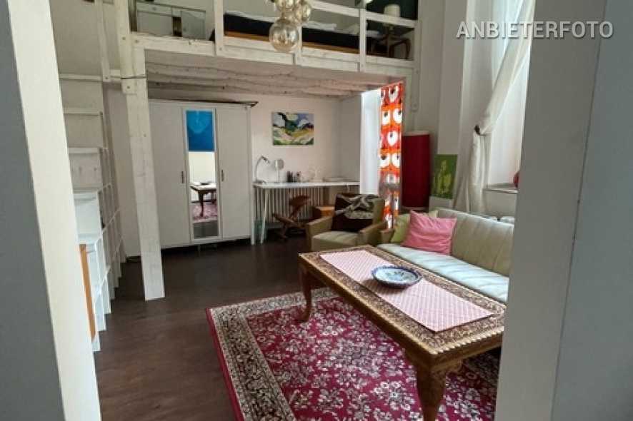 Stylisch im Retro-Stil möblierte Wohnung in Düsseldorf-Pempelfort