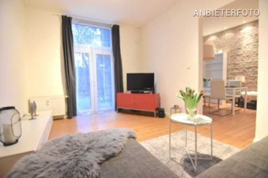 Geräumige und möblierte Wohnung mit Garten in Düsseldorf - Flingern Süd