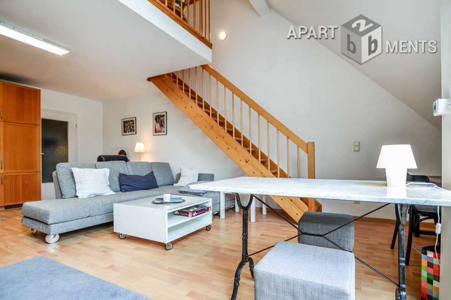 Möblierte Maisonette der gehobenen Kategorie mit Balkon in Bonn-Endenich
