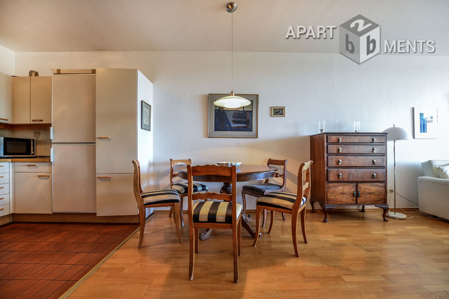 Möbliertes und geräumiges 2-Zimmer-Apartment mit Rheinblick in Bonn-Castell