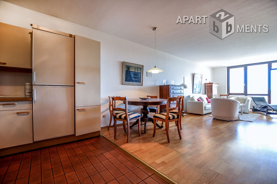 Möbliertes und geräumiges 2-Zimmer-Apartment mit Rheinblick in Bonn-Castell