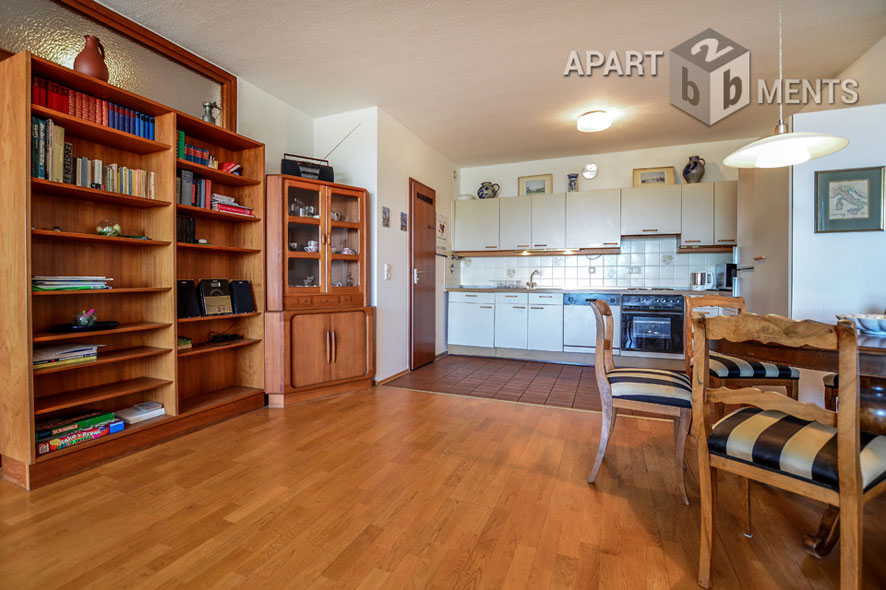 Möbliertes und geräumiges 2-Zimmer-Apartment mit Rheinblick in Bonn-Castell