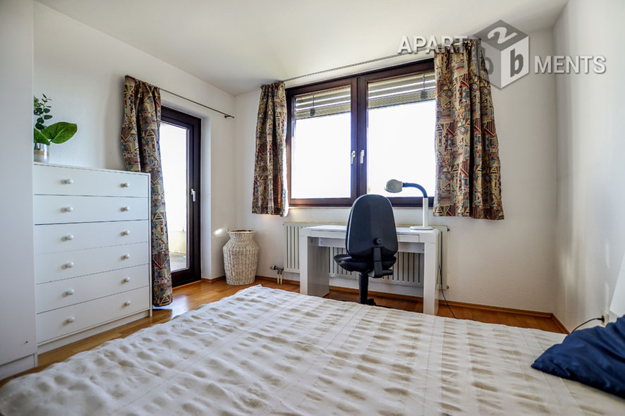 Möbliertes und geräumiges 2-Zimmer-Apartment mit Rheinblick in Bonn-Castell