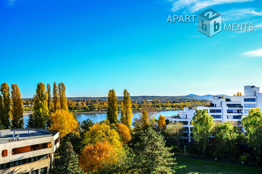 Möbliertes und geräumiges 2-Zimmer-Apartment mit Rheinblick in Bonn-Castell