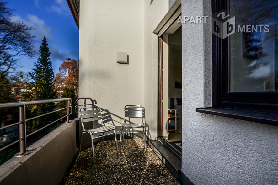 modern furnished balcony apartment in Bonn-Kessenich/ Südstadt border