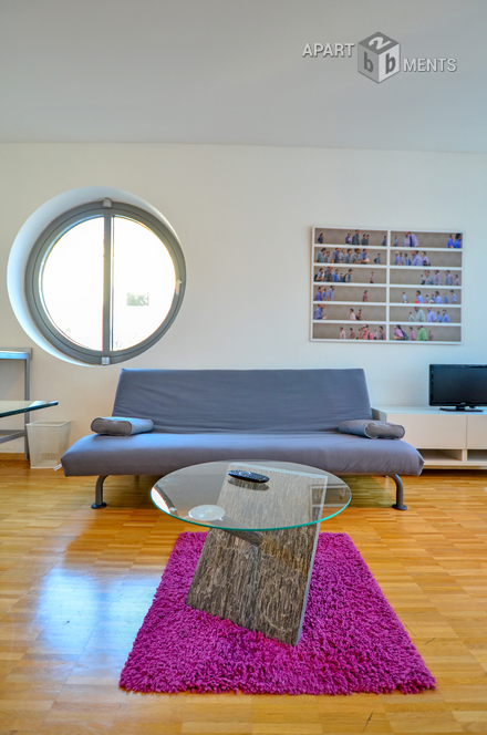 Modern furnished apartment with sleeping gallery in the south city of Bonn