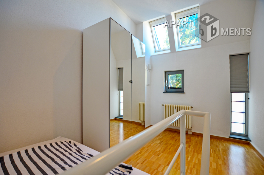 Modern furnished apartment with sleeping gallery in the south city of Bonn