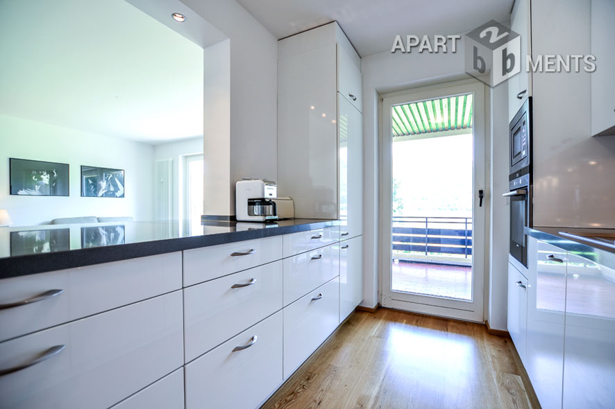 High-quality furnished apartment with best panoramic view in Bonn-Mehlem