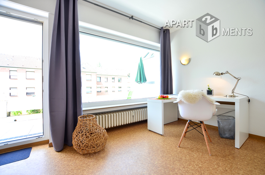 furnished apartment with sunny balcony in Bonn-Plittersdorf