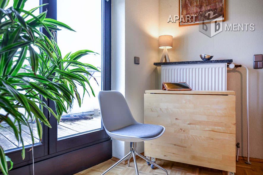 Sonnige und möblierte Maisonette mit großer Terrasse in Bonn-Beuel-Mitte
