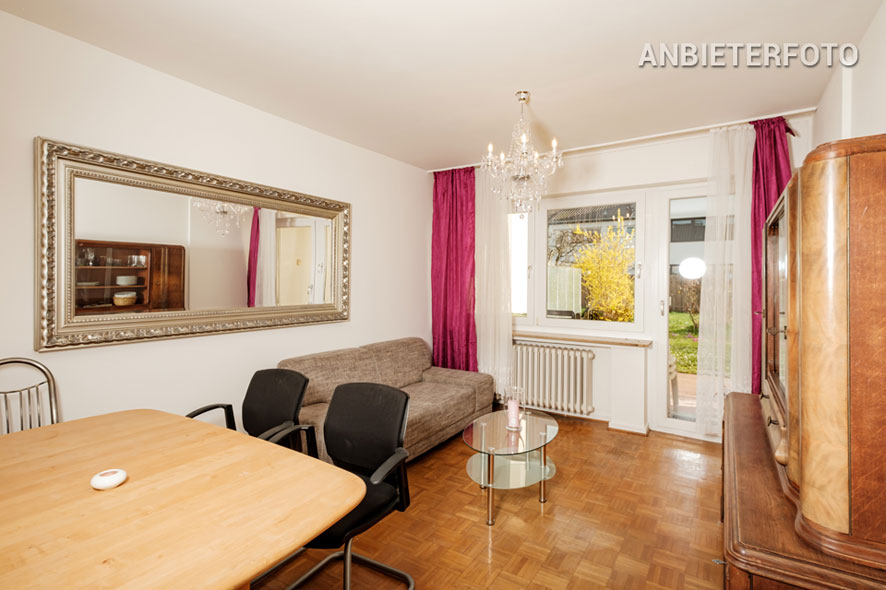 Furnished single-family row house with garden in Bonn-Castell
