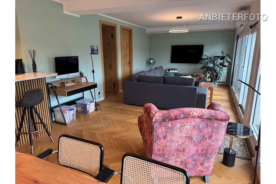 Top furnished top floor apartment in the center of Bonn at Blumenmarkt