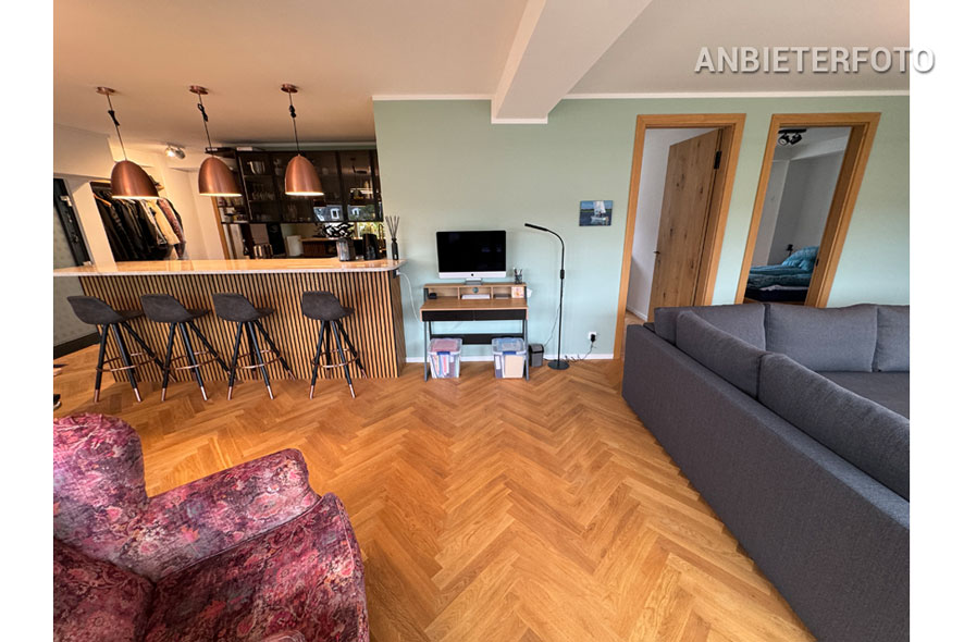 Top furnished top floor apartment in the center of Bonn at Blumenmarkt