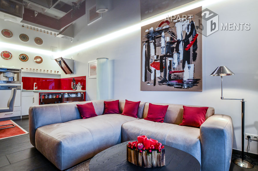 Möblierte Wohnung der Top-Kategorie mit Sauna und Balkon in Bonn-Beuel