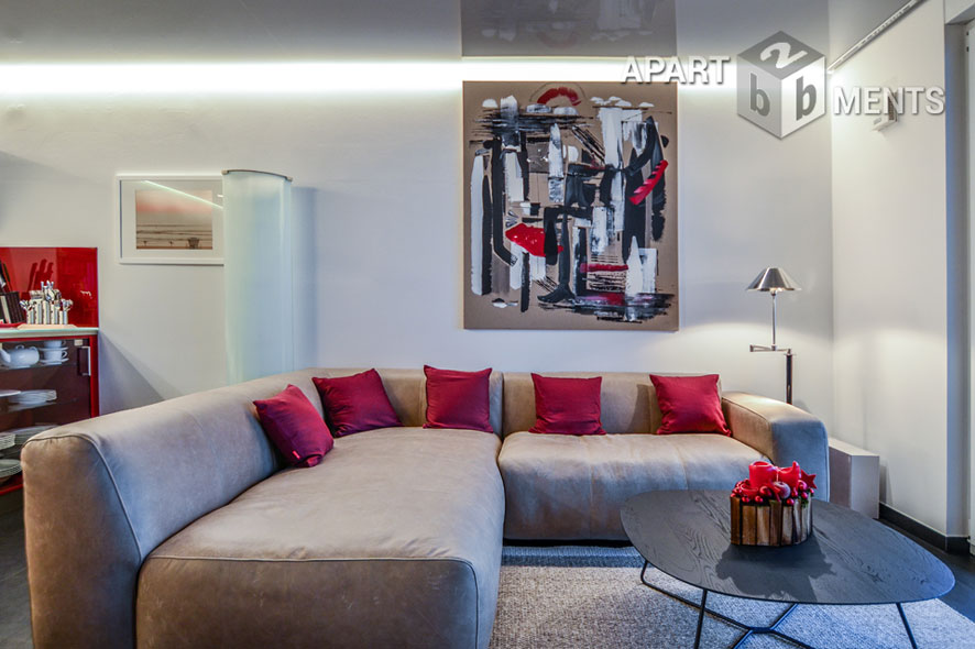 Möblierte Wohnung der Top-Kategorie mit Sauna und Balkon in Bonn-Beuel