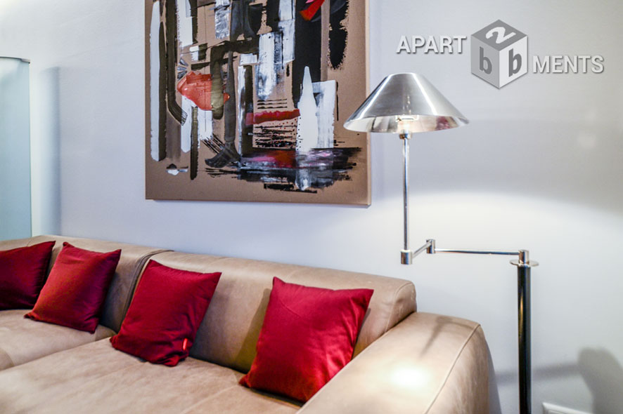 Möblierte Wohnung der Top-Kategorie mit Sauna und Balkon in Bonn-Beuel