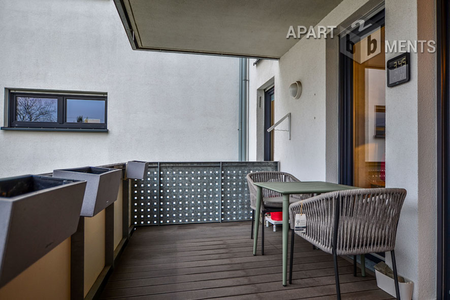 Möblierte Wohnung der Top-Kategorie mit Sauna und Balkon in Bonn-Beuel