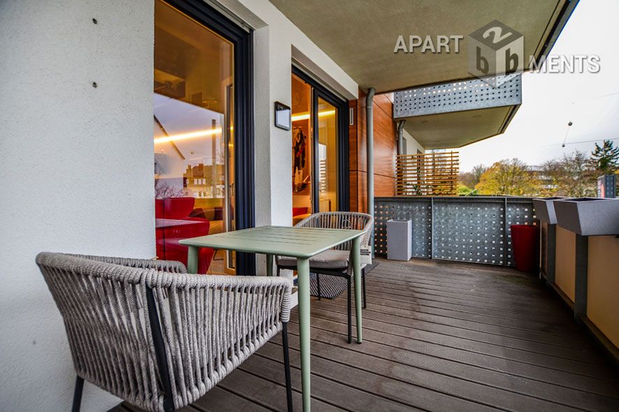 Möblierte Wohnung der Top-Kategorie mit Sauna und Balkon in Bonn-Beuel