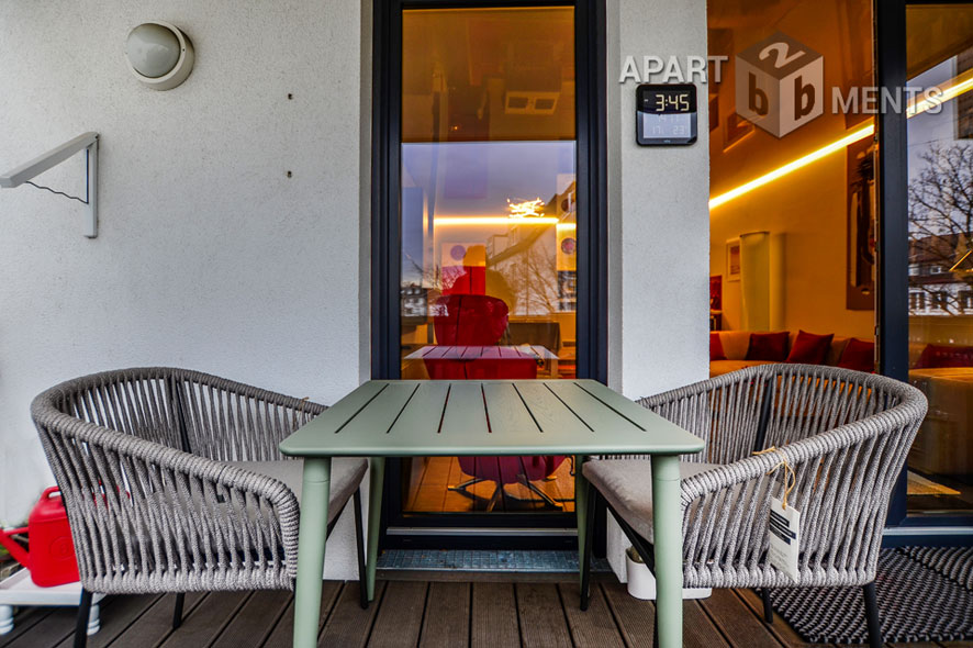 Möblierte Wohnung der Top-Kategorie mit Sauna und Balkon in Bonn-Beuel