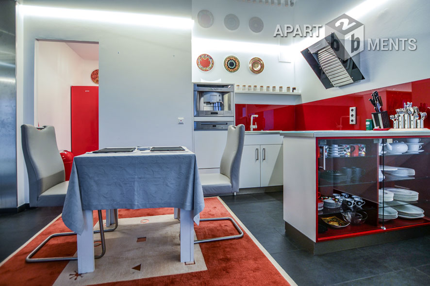 Möblierte Wohnung der Top-Kategorie mit Sauna und Balkon in Bonn-Beuel