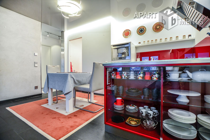 Möblierte Wohnung der Top-Kategorie mit Sauna und Balkon in Bonn-Beuel