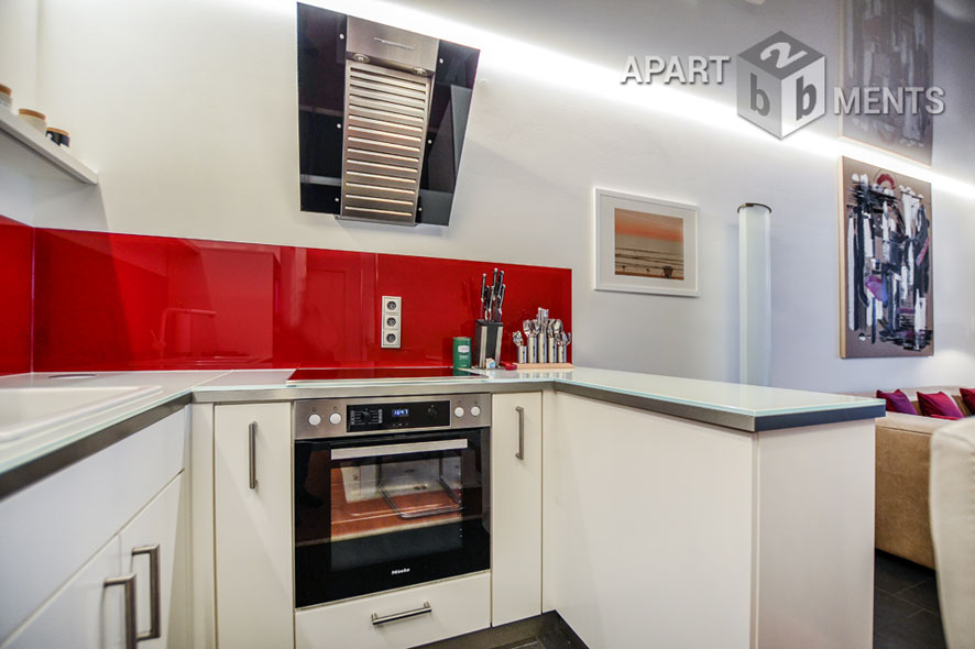 Möblierte Wohnung der Top-Kategorie mit Sauna und Balkon in Bonn-Beuel