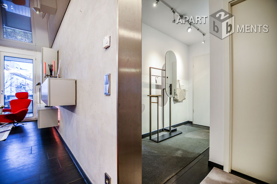 Möblierte Wohnung der Top-Kategorie mit Sauna und Balkon in Bonn-Beuel