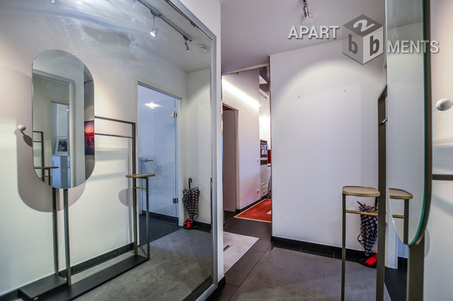 Möblierte Wohnung der Top-Kategorie mit Sauna und Balkon in Bonn-Beuel