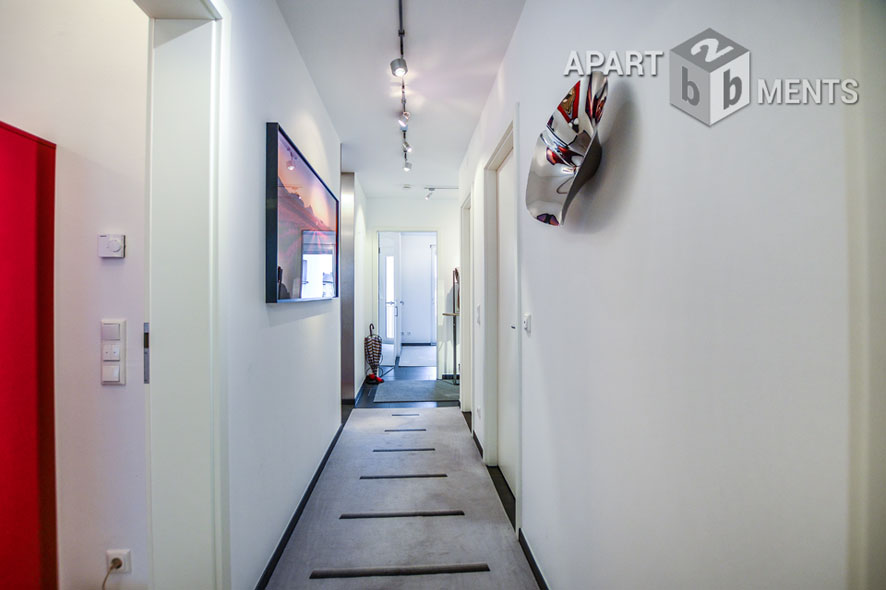 Möblierte Wohnung der Top-Kategorie mit Sauna und Balkon in Bonn-Beuel