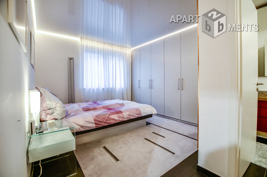 Möblierte Wohnung der Top-Kategorie mit Sauna und Balkon in Bonn-Beuel