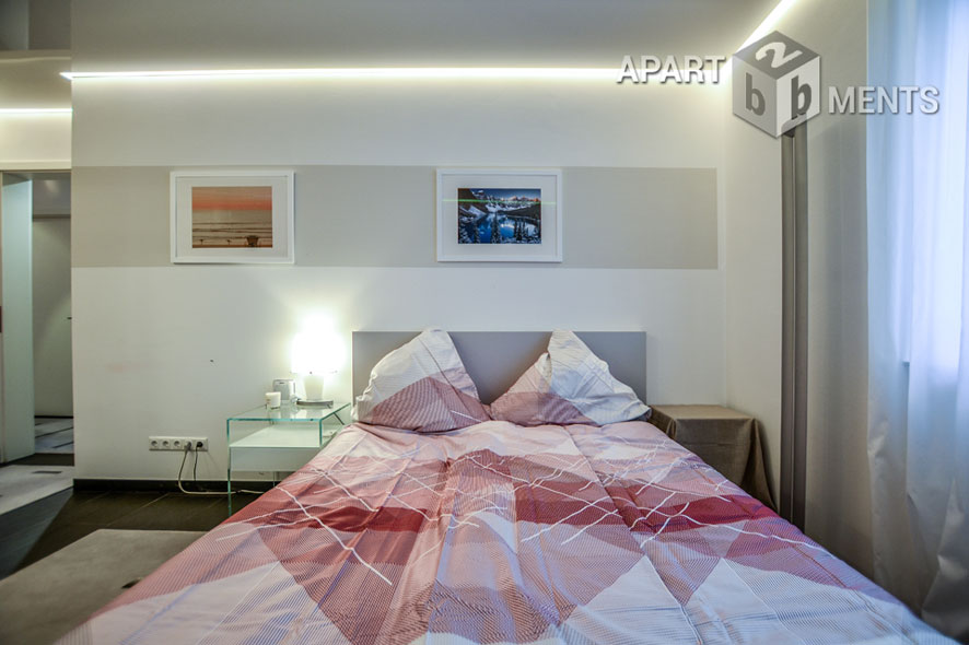 Möblierte Wohnung der Top-Kategorie mit Sauna und Balkon in Bonn-Beuel