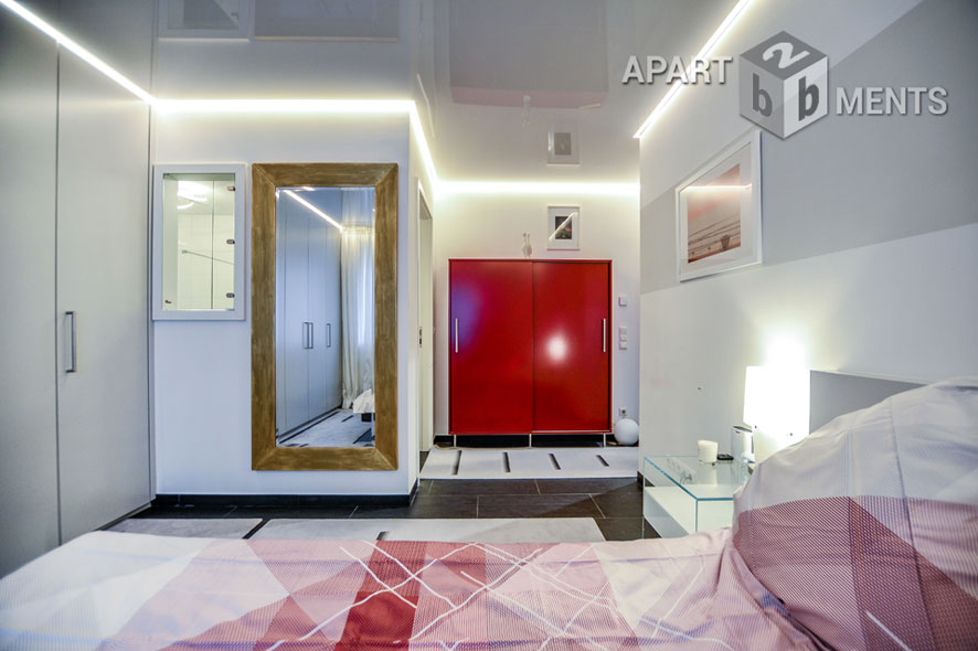 Möblierte Wohnung der Top-Kategorie mit Sauna und Balkon in Bonn-Beuel