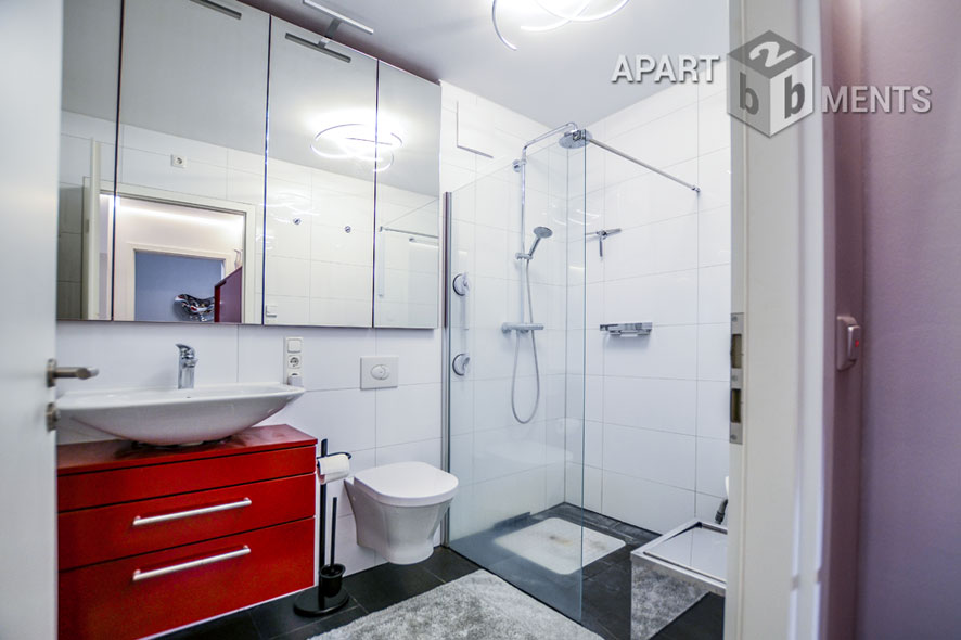 Möblierte Wohnung der Top-Kategorie mit Sauna und Balkon in Bonn-Beuel