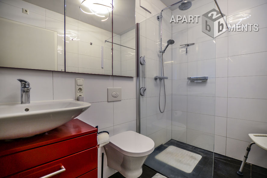 Möblierte Wohnung der Top-Kategorie mit Sauna und Balkon in Bonn-Beuel