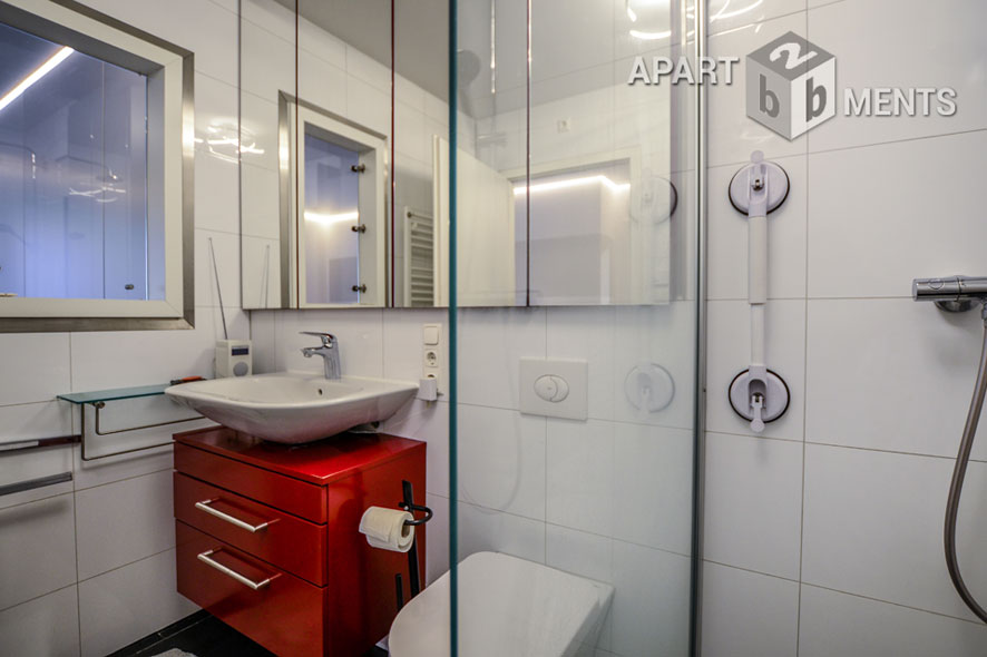 Möblierte Wohnung der Top-Kategorie mit Sauna und Balkon in Bonn-Beuel