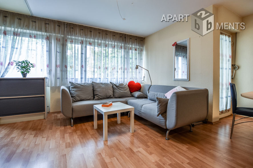 Möbliertes 2-Zimmer-Apartment mit Balkon im Villenviertel von Bonn-Plittersdorf