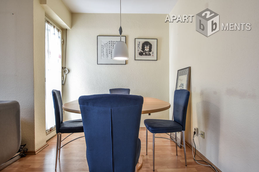 Möbliertes 2-Zimmer-Apartment mit Balkon im Villenviertel von Bonn-Plittersdorf